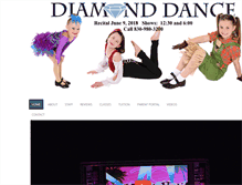 Tablet Screenshot of diamonddanceacademy.net